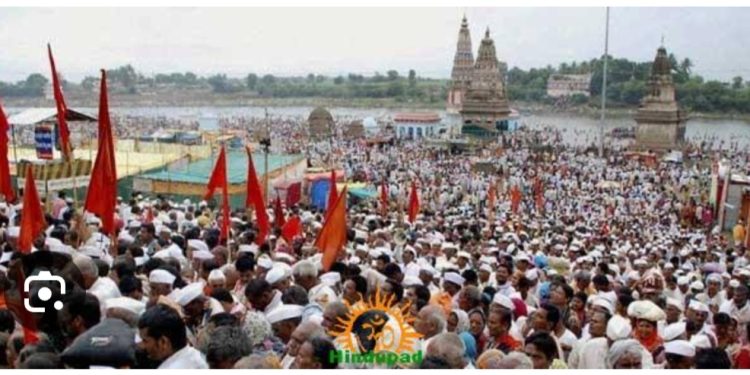पंढरपुरात वारकऱ्यांची विक्रमी गर्दी